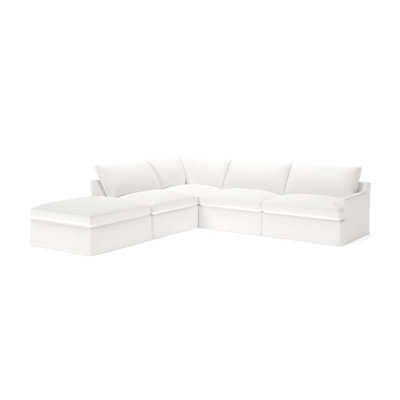 Wrenley 5-Piece Slipcovered Modular Sectional by Birch Lane