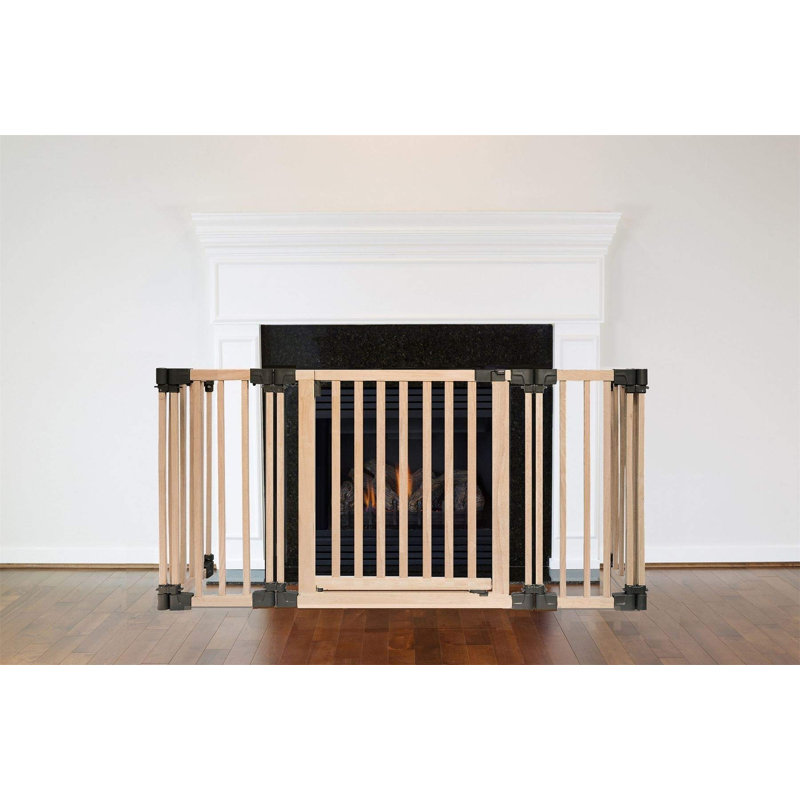 Fireplace Screen, Natural, 76cm H x 120cm W x 68cm D