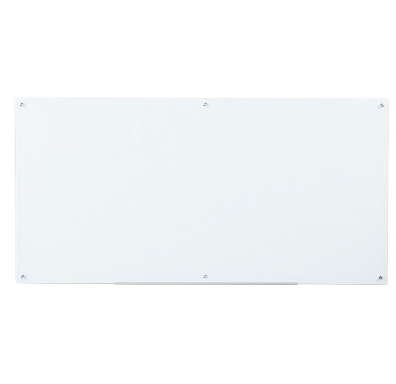 Tableau effaçable audio-visuel en verre magnétique direct, 48 po x 96 po