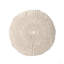 Pouf rond en coton Bordeaux, beige-41719226
