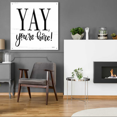 «Yay, Your Here» par imperfect dust - art textuel non encadré