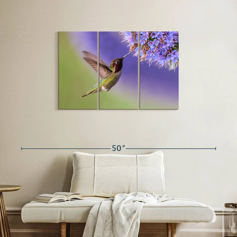Nectar Sipping Hummingbird, 24" H x 38" W