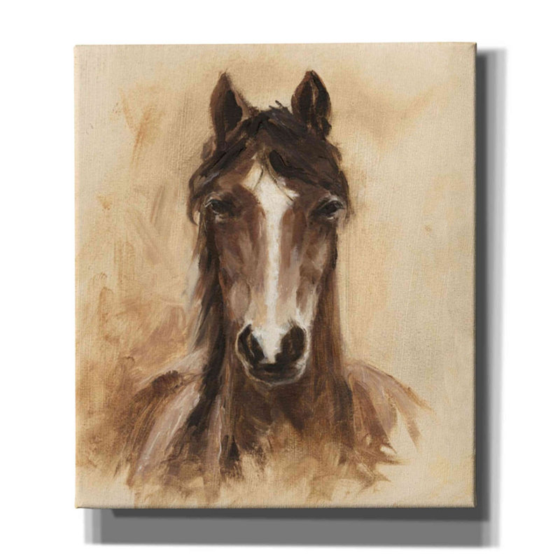 «Western Ranch Animals I» par Ethan Harper, art mural sur toile, H 30 po x l 26 po x P 1,5 po