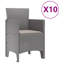 10 - Person Patio Dining Set with Rectangular Table , Cushions Included