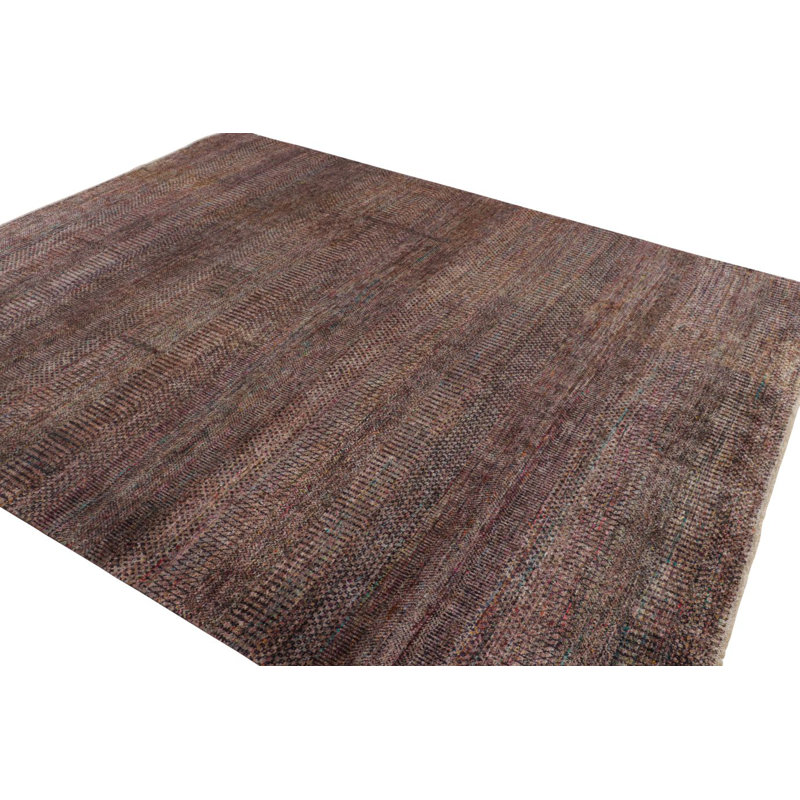 Silk Striped Area Rug, Rectangle 12' x 16'