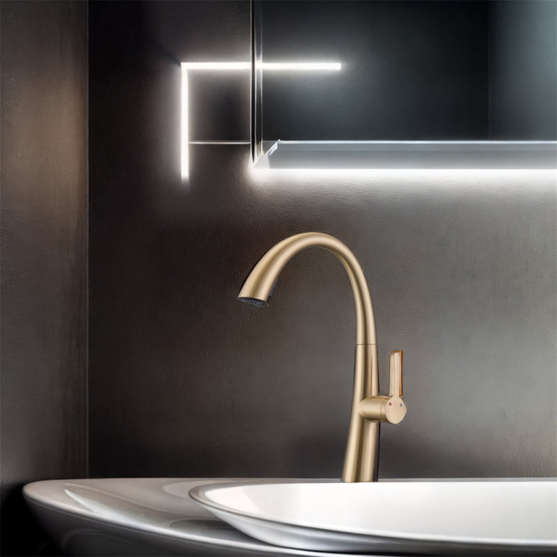 MONSFEST Kitchen Faucet, Gold