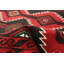 Tapis noir en laine noué à la main de conception unique 3 pi 1 po x 5 pi 6 po New Age