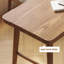 Bureau d'écriture en bois massif en L de couleur châtaignier clair-80621486-80621484