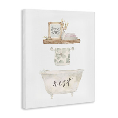 Toile de baignoire Restover Proverb, design par Blue Chair Blessing
