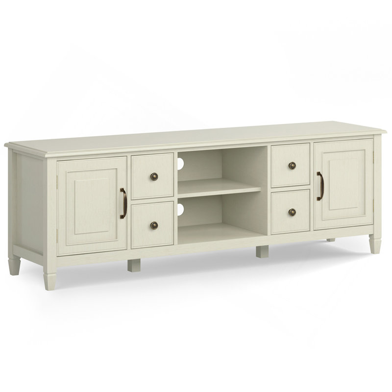 72" Wide TV Stand - Antique White