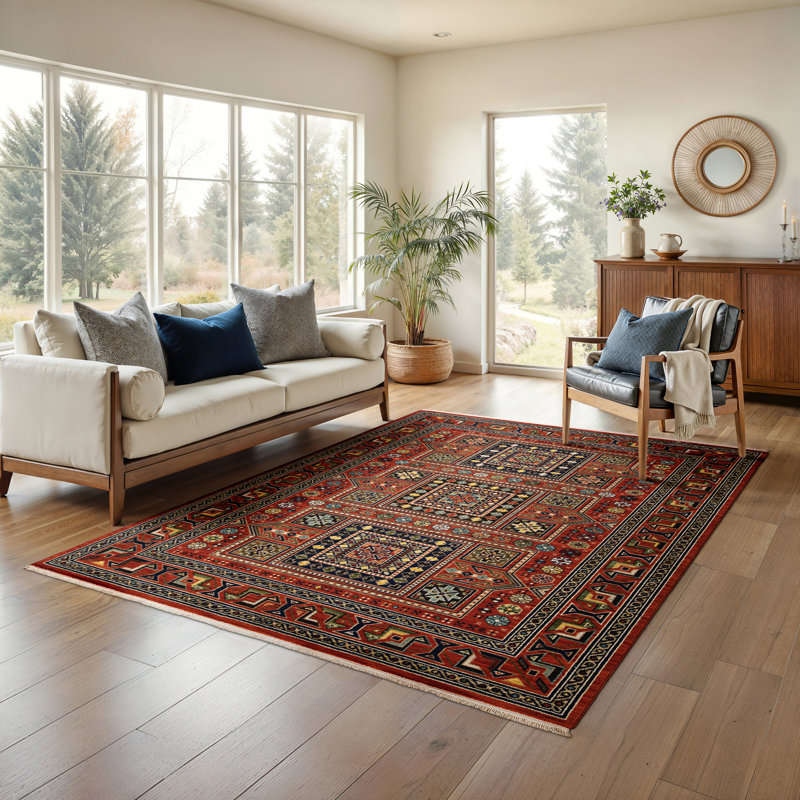 Oaklynn Performance Oriental Indoor Rug, Rectangle 6'7" x 9'6"