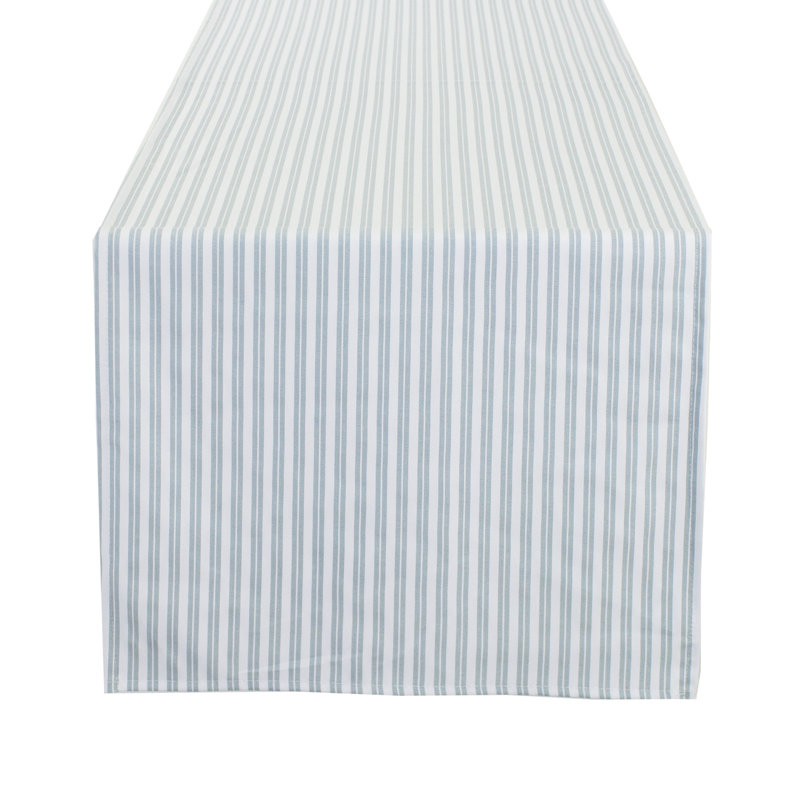 Stripe Everyday Design Table Runner, Green, 72" x 16"