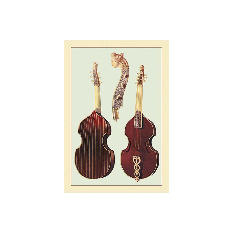 « viola da gamba » par theodore thomas, impression encadrée
