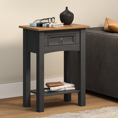 Chiasson Solid Wood Top Side Table
