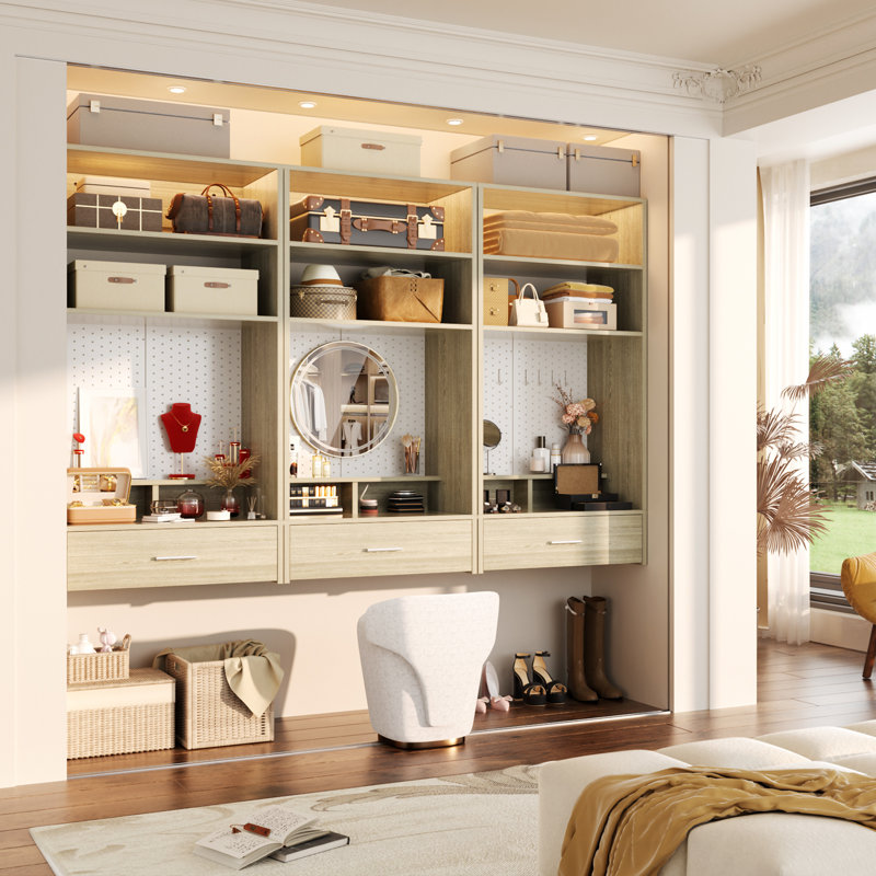 24.4'' Closet System, Natural