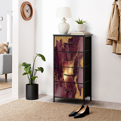 Dresser for Bedroom Dresser for Closet Dark gold purple burgundy abstract alcohol ink marble texture Dressers & Chests of Drawers Fabric Closet Dresser for Bedroom Dresser for Closet Dark gold purple burgundy abstract alcohol ink marble texture Dressers & Chests of Drawers Fabric Closet