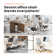 Nahjee Space-Saving Ergonomic Home Office Task Chair with Filp-Up Armrests