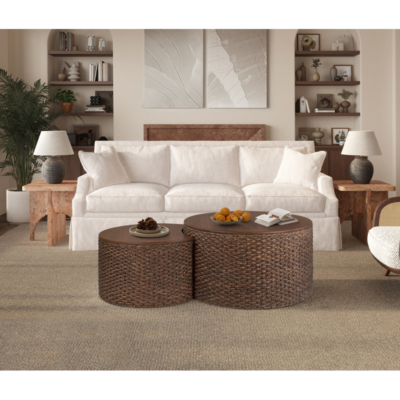 Jackeline Nesting Coffee Table, Walnut
