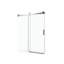 Porte de douche H 76 po x l 56 à 60 po. Verre trempé de 3/8 po. Noir mat. Solution idéale pour une porte de salle de bain, verre, noir, sortie facile à nettoyer