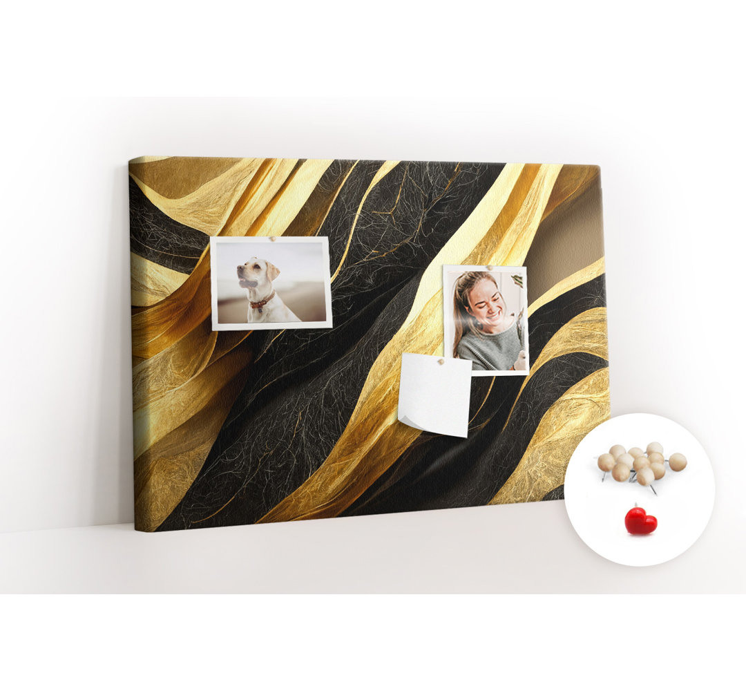 Wall Mounted cork board with print decorative wall message pin boards home office bulletin board ideas Elegant abstract