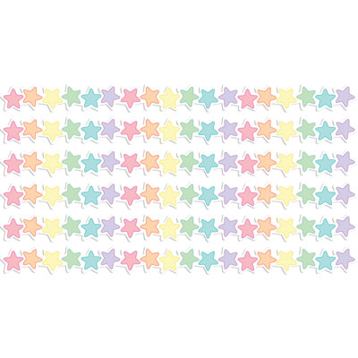 Bordure pastel découpée et découpée