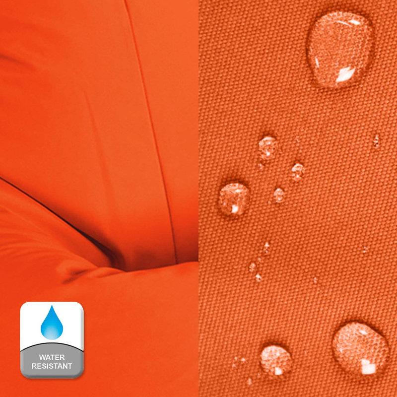 Athis Outdoor Friendly Bean Bag Chair, Orange