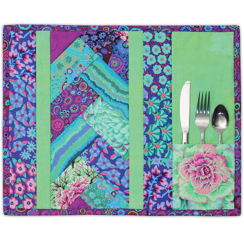 Motif de courtepointe à motif de courtepointe avec poche pour ustensiles June Tailor