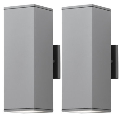 Alvisa Outdoor Wall Light in 2 Lights with Aluminum