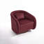 Fauteuil d'appoint simple pivotant en tonneau pivotant à 360 degrés pour le salon dans la chambre à coucher-1892221598