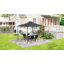 Pavillon de jardin 10 pi x 10 pi à toit souple avec toit à 2 niveaux, noir-124558313