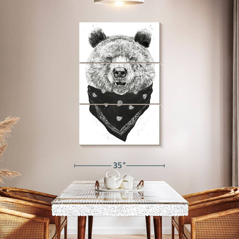 Brampt Wild Bear II, 50" H x 32" W