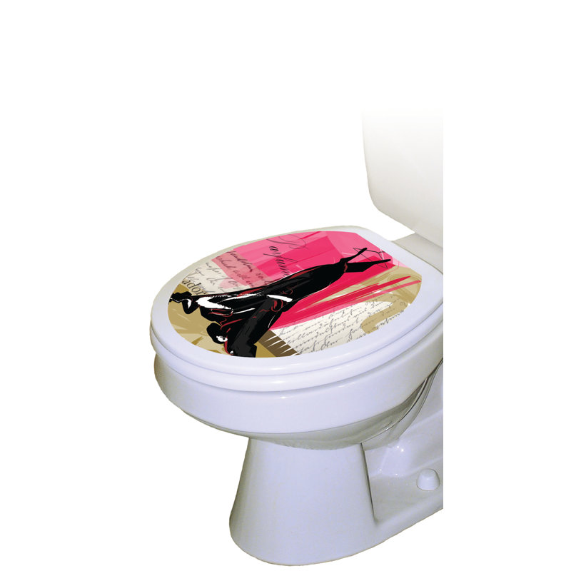 Adhésif décoratif pour siège de toilette In Vogue, Allongé