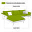 Canapé modulaire 2 pièces rembourré-125972795
