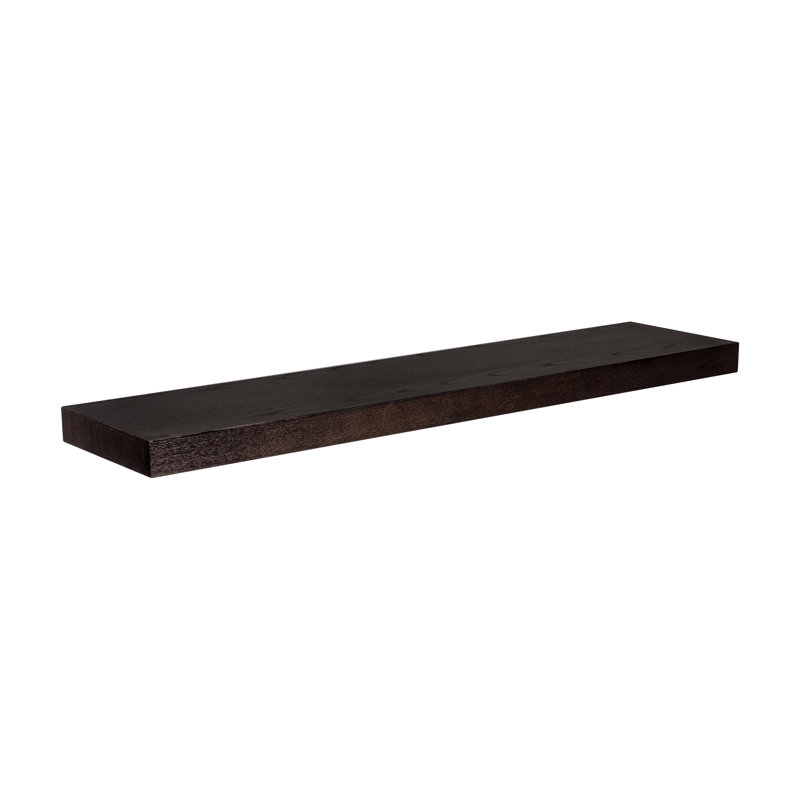 Tablette flottante Sherice, H 1,97 po x l 43,21 po x P 10,24 po, Wengé