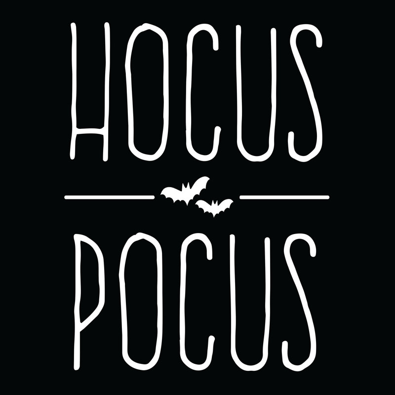 Hocus Pocus Bats - Wrapped Canvas Print, 30cm H x 30cm W