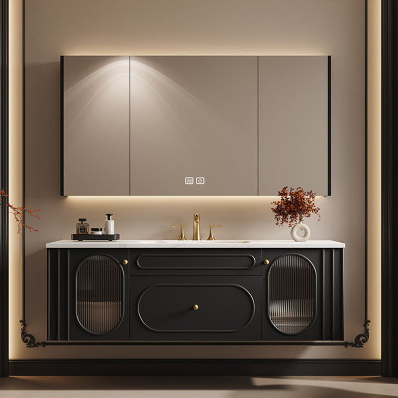 Armoire de salle de bain de style rétro français., L 47,24 po