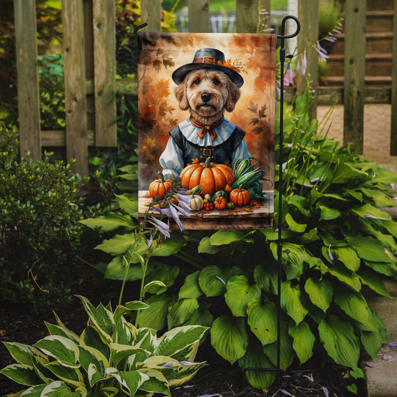 Drapeau du jardin de l'Action de grâce, Labradoodle