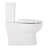 Lavrik Two-Piece Skirted Elongated Toilet with Reversible Tank - White Handle-117795395