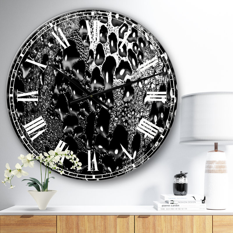 Horloge murale abstraite abstraite surdimensionnée 15, Surdimensionné