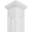 Ensemble de colonnes à panneau surélevé en PVC Craftsman Classic-36091883