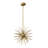 Glendal 6 - Light Iron Dimmable Sputnik Sphere Chandelier