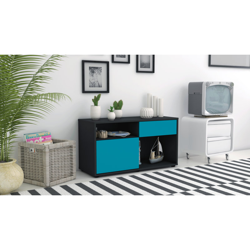 Elmer 1 - Drawer Chest of Drawers, Black/Dark blue