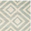 Tapis gris / ivoire en laine touffeté à la main à motif géométrique Ellicott-19274118