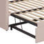 Lit de jour avec couchette escamotable prolongée, lit de jour rembourré pour chambre d'amis