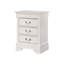 Charmante table de chevet traditionnelle blanche-1016364568