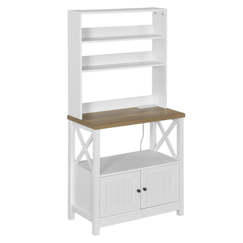 Étagère en bois manufacturé l 31,4 po Steffin