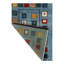 Mckinely Wool Geometric Area Rug in Blue