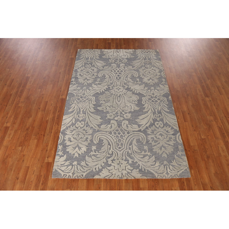 Handmade Modern Indian Area Rug 5x8