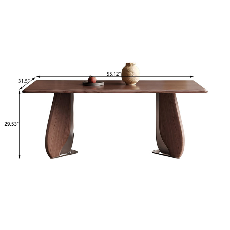 Table de salle à manger en acier inoxydable, H 29,53 po x L 29,53 po x l 31,50 po