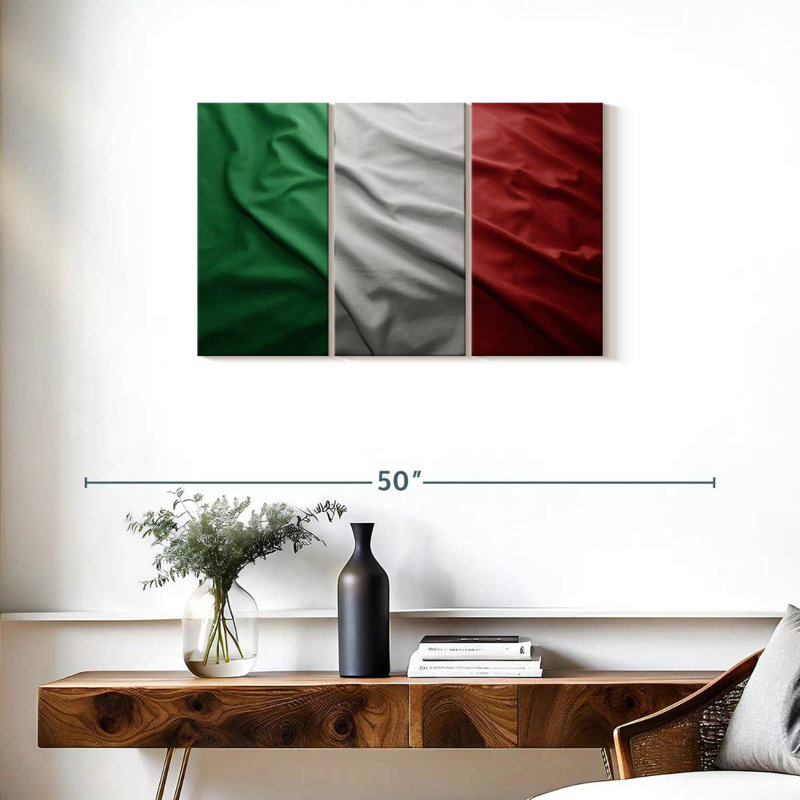 Borges Italian Flag, 20" H x 33" W